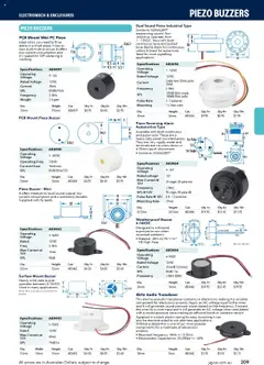 Preview of catalogue Engineering & Scientific Catalogue 2025/2026 from shop Jaycar valid 09/07/2025 | Page: 209
