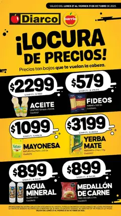 Vista previa del folleto de la tienda Diarco válido desde el 27/10/2025 