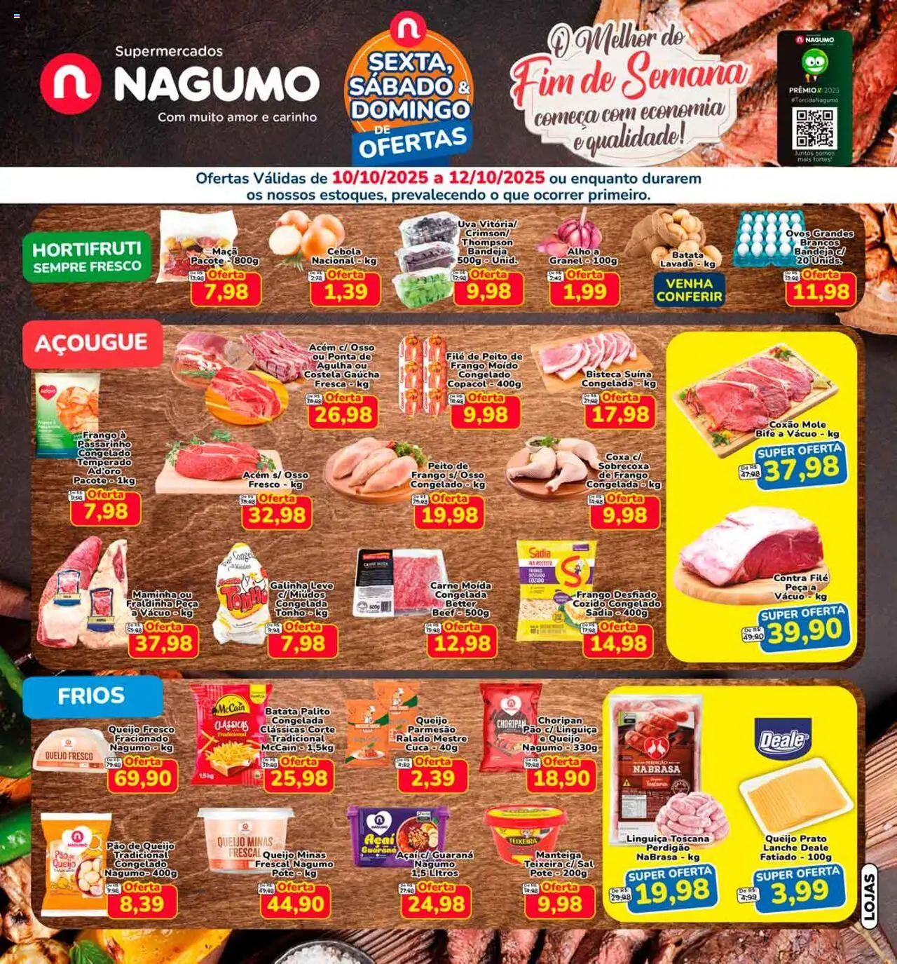 Nagumo folheto "Ofertas Finalzão de Semana" válido a partir de 10/10/2025 - número de página 1