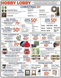 Ad Preview of Hobby Lobby Weekly Ad from 11/23/2025