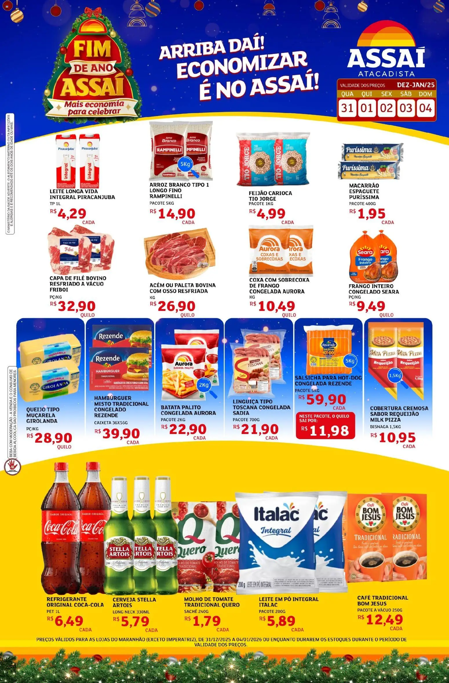 Pré-Visualização do folheto "Encarte - MA" da loja Assaí Atacadista válido a partir de 31/12/2025