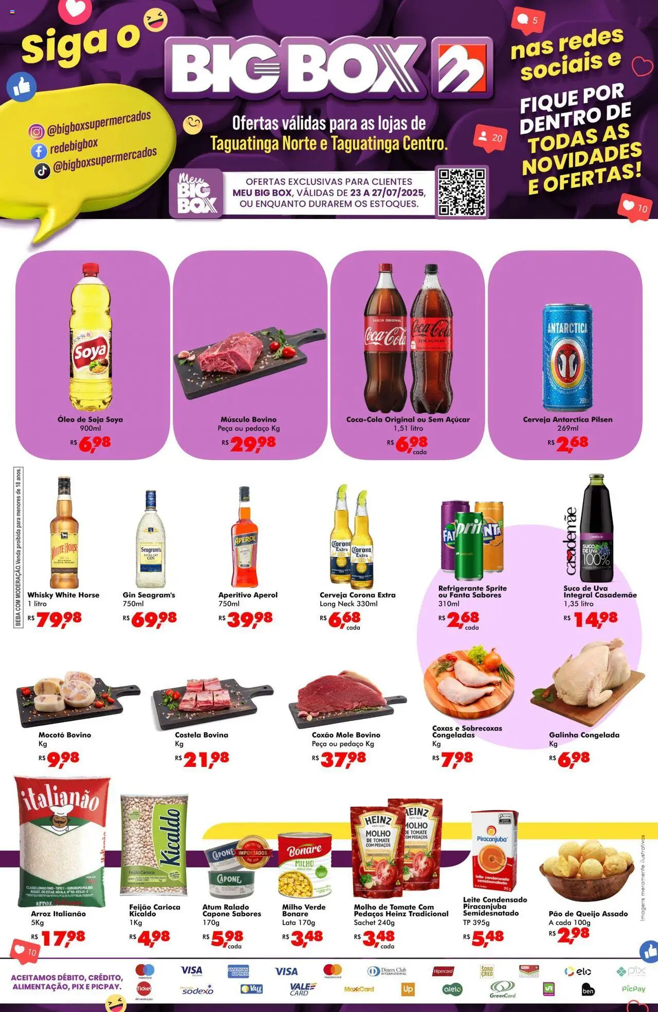 Big Box folheto "Ofertas Taguatinga" válido a partir de 23/07/2025 - número de página 1