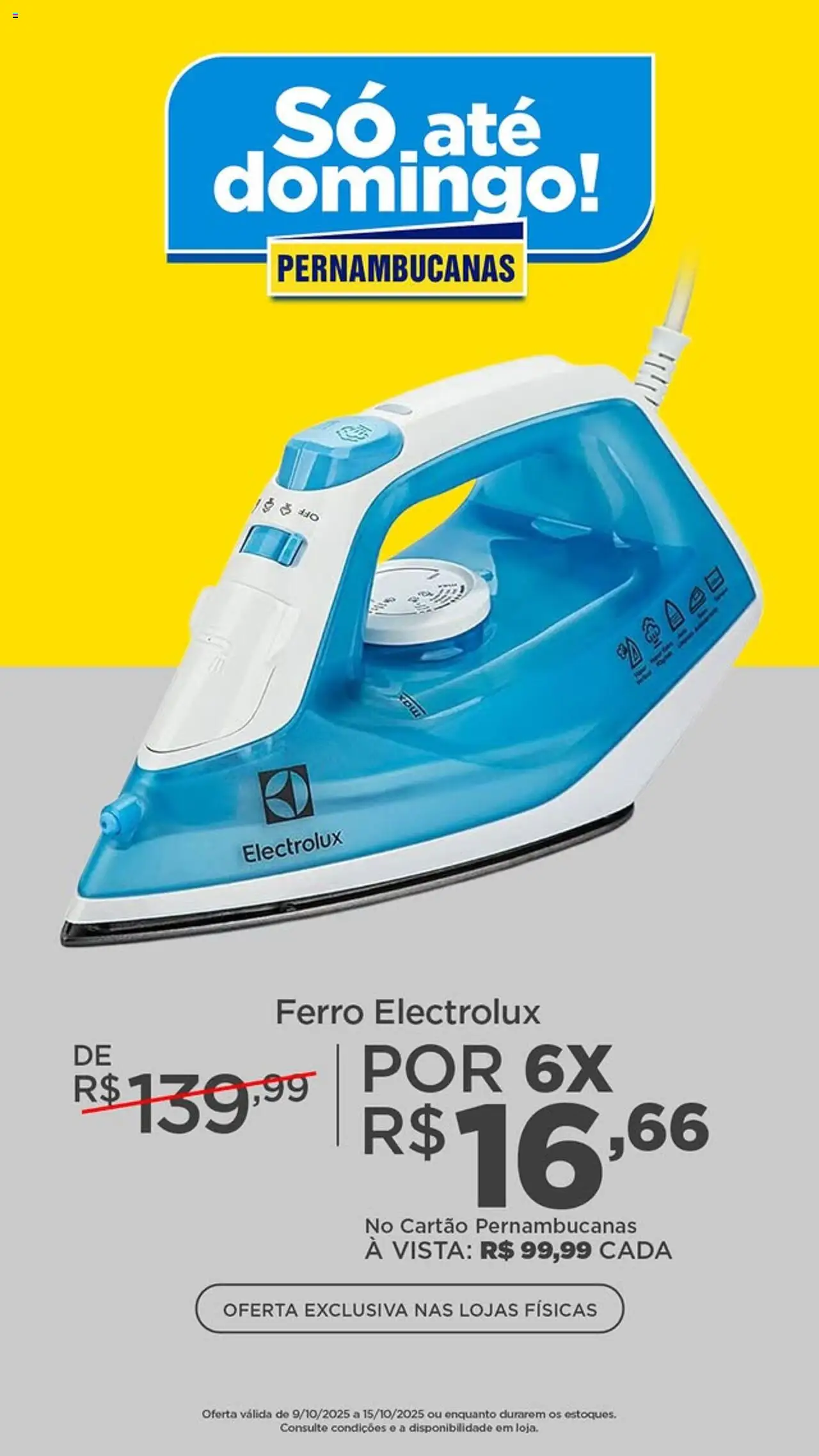 Pernambucanas folheto "Ofertas só até domingo" válido a partir de 09/10/2025 - número de página 1
