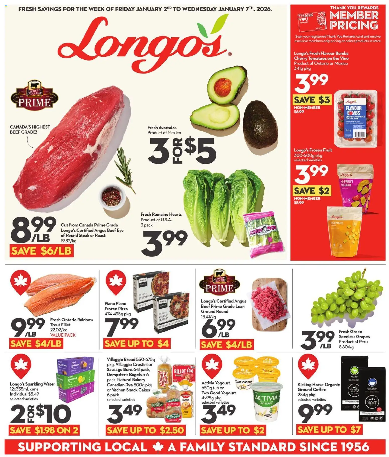 Preview of leaflet Weekly flyer / circulaire from shop Longo's is valid from Jan 02, 2026