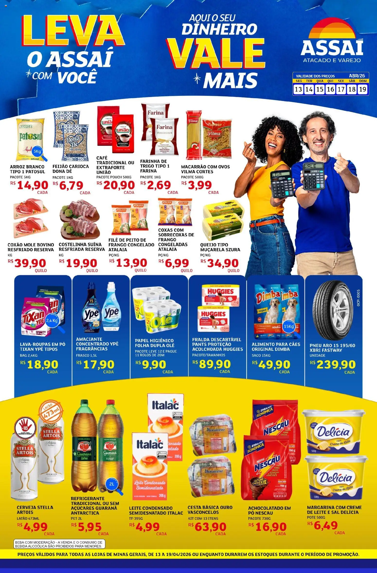 Pré-Visualização do folheto "Assaí Atacadista ofertas - MG" da loja Assaí Atacadista válido a partir de 13/04/2026