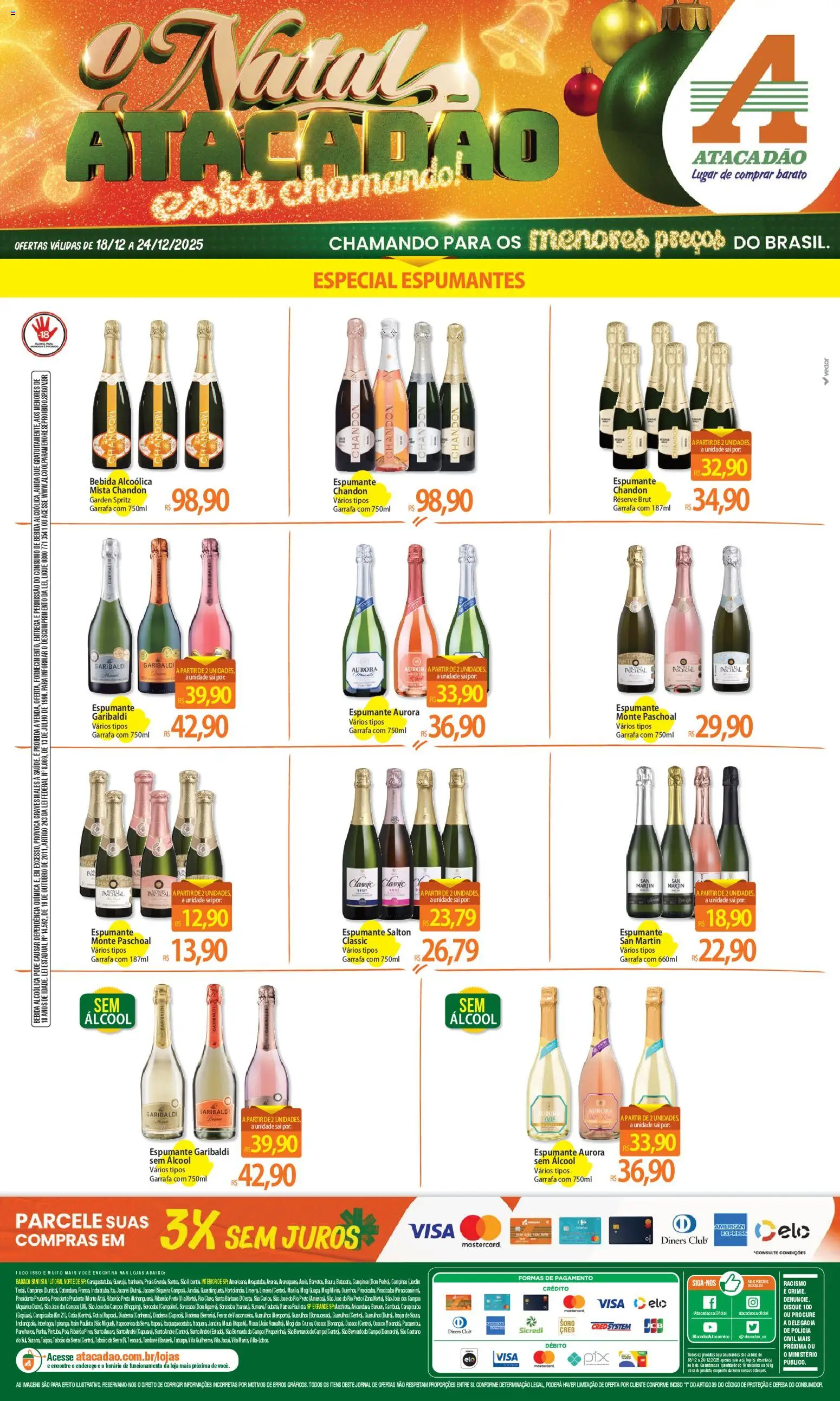 Pré-Visualização do folheto "Ofertas - SP" da loja Atacadão válido a partir de 18/12/2025