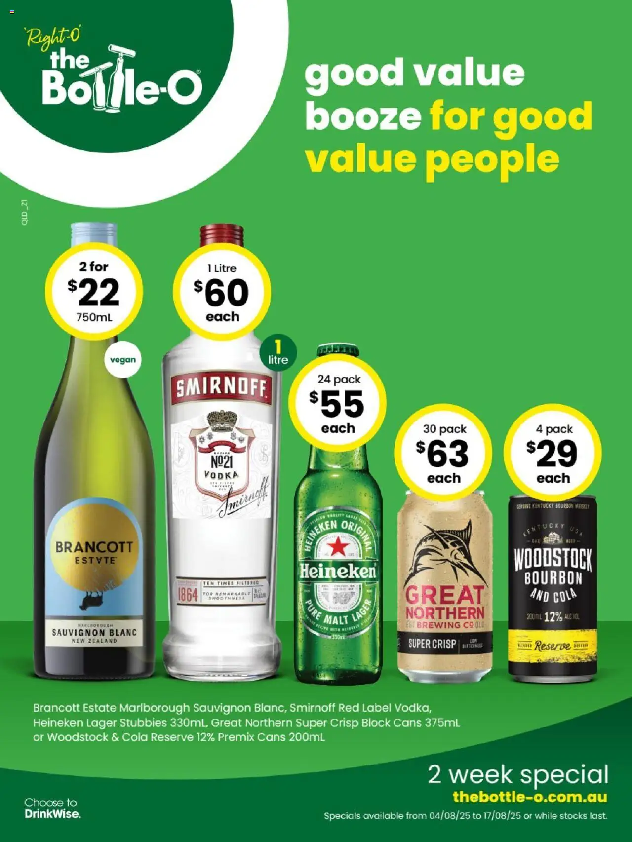 The Bottle-O catalogue valid from 04/08/2025 - page 1