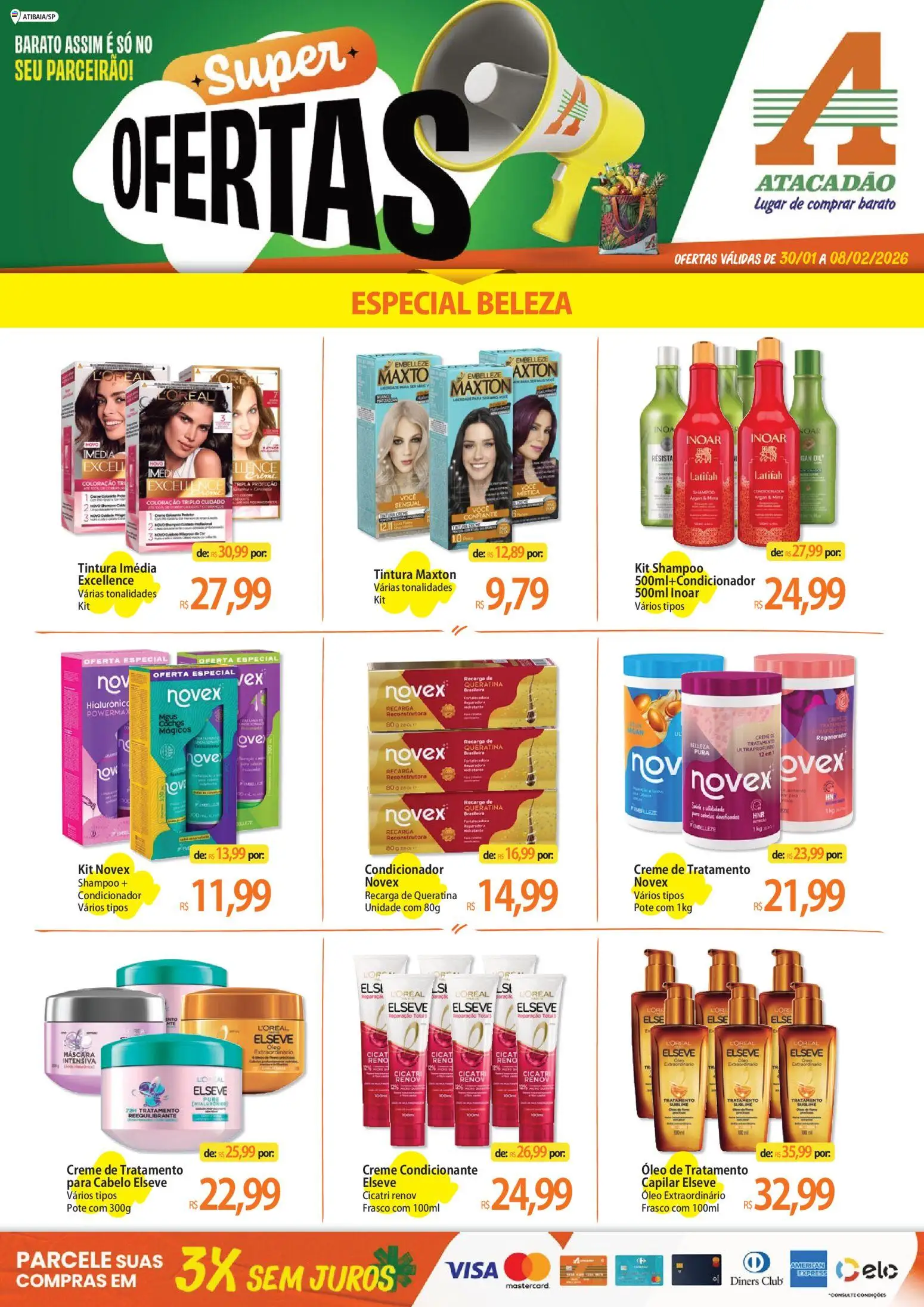 Pré-Visualização do folheto "Ofertas - SP" da loja Atacadão válido a partir de 30/01/2026