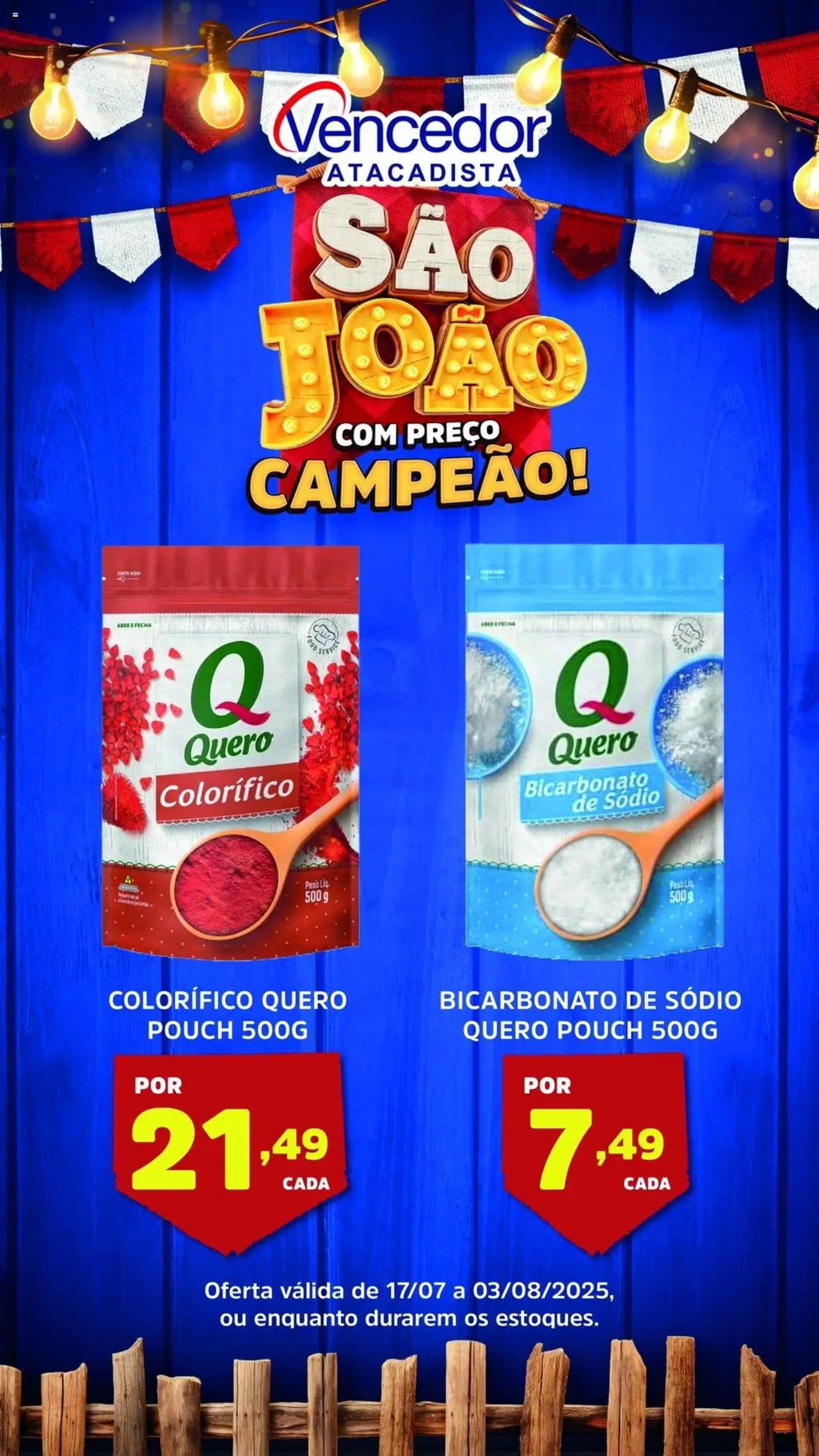 Vencedor Atacadista folheto "Ofertas da semana" válido a partir de 17/07/2025 - número de página 1