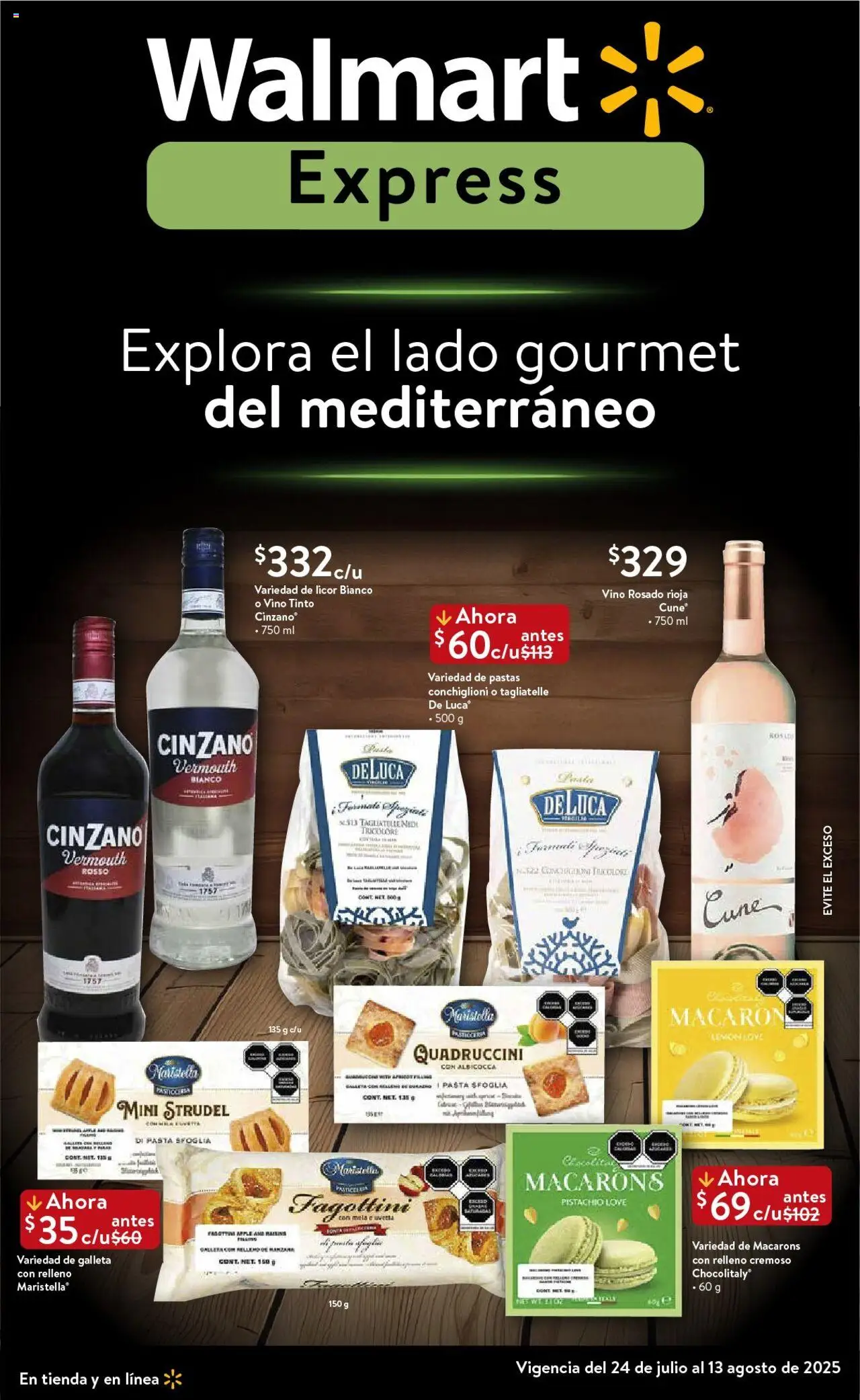 Folleto Feria Mediterránea Walmart Express y sus promociones válidas desde el 24/07/2025 - Número de página 1