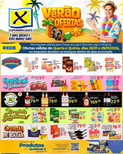 Pré-Visualização do folheto "Ofertas da semana" da loja X Supermercados válido a partir de 28/01/2026