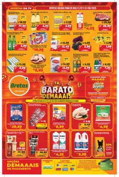 Pré-Visualização do folheto "Ofertas da semana" da loja Bretas válido a partir de 31/07/2025