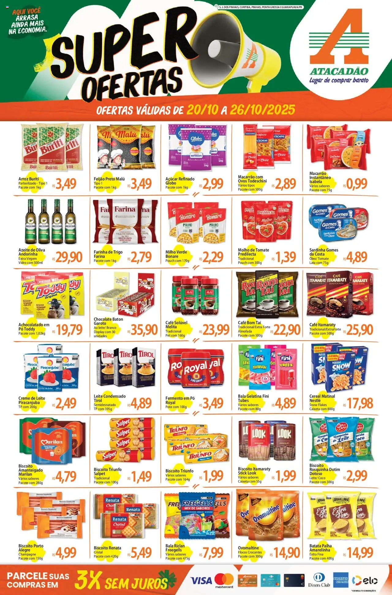 Atacadão folheto "Ofertas - PR" válido a partir de 20/10/2025 - número de página 1