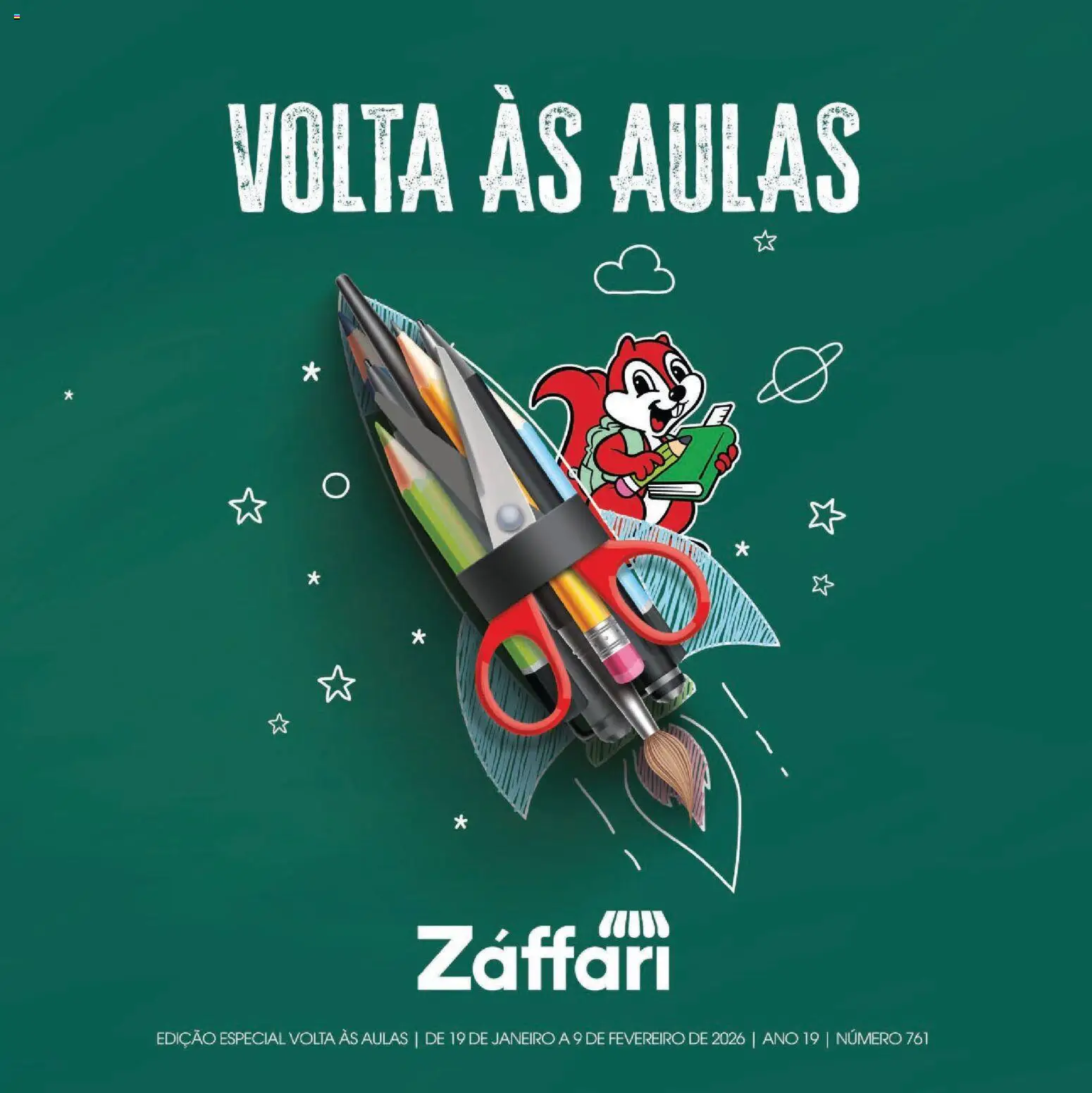 Pré-Visualização do folheto "Ofertas Voltas às Aulas - SP" da loja Zaffari válido a partir de 19/01/2026