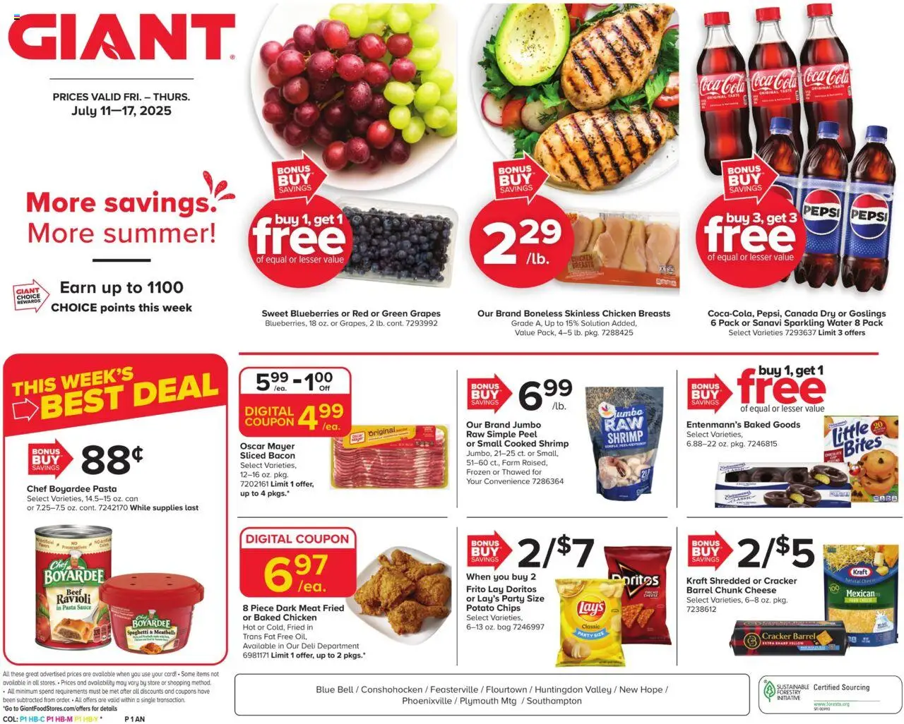 Giant Weekly Ad from 07/11/2025 - Flyer - Page number 1