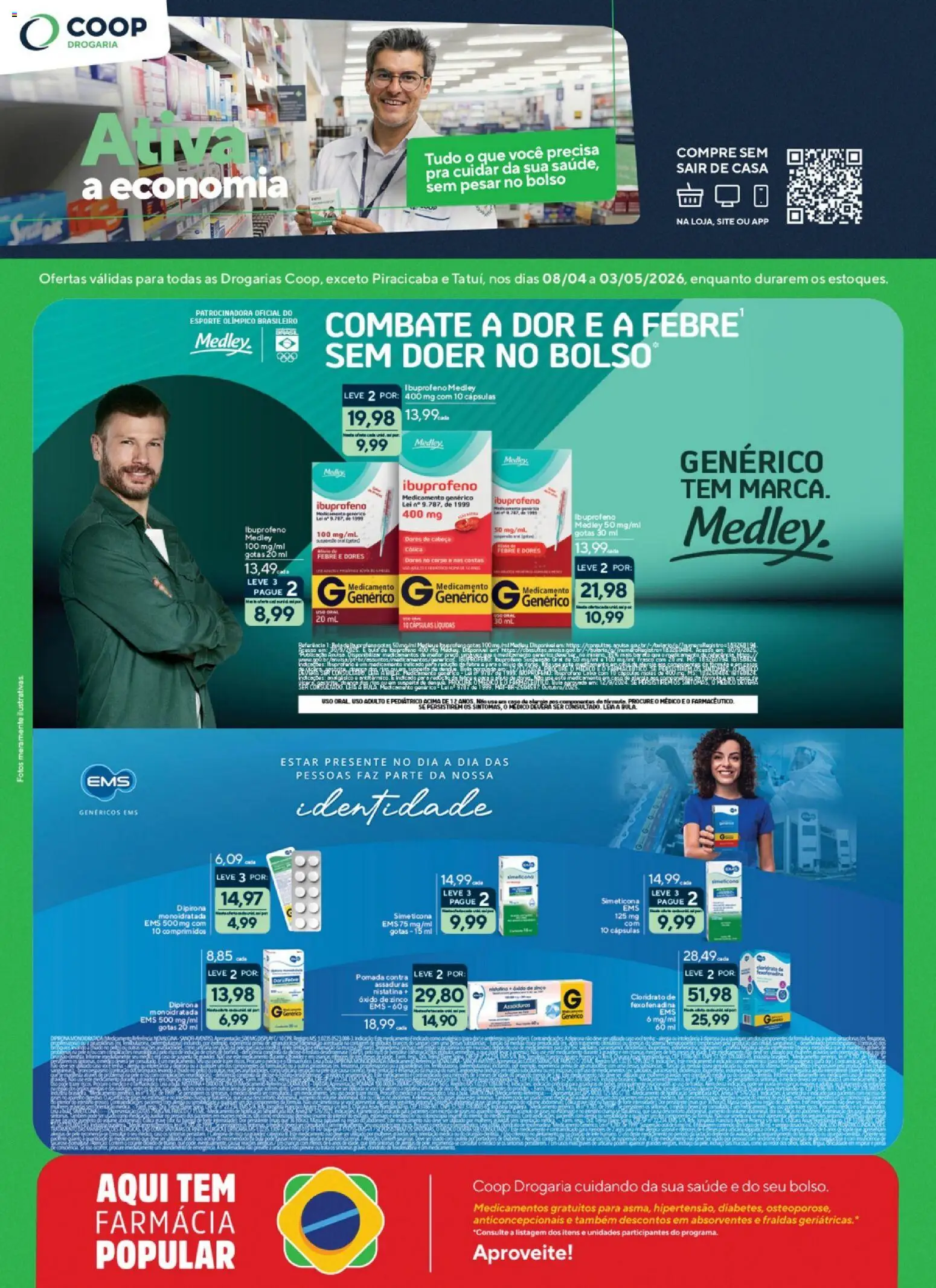 Pré-Visualização do folheto "Coop ofertas Genéricos " da loja Coop válido a partir de 08/04/2026