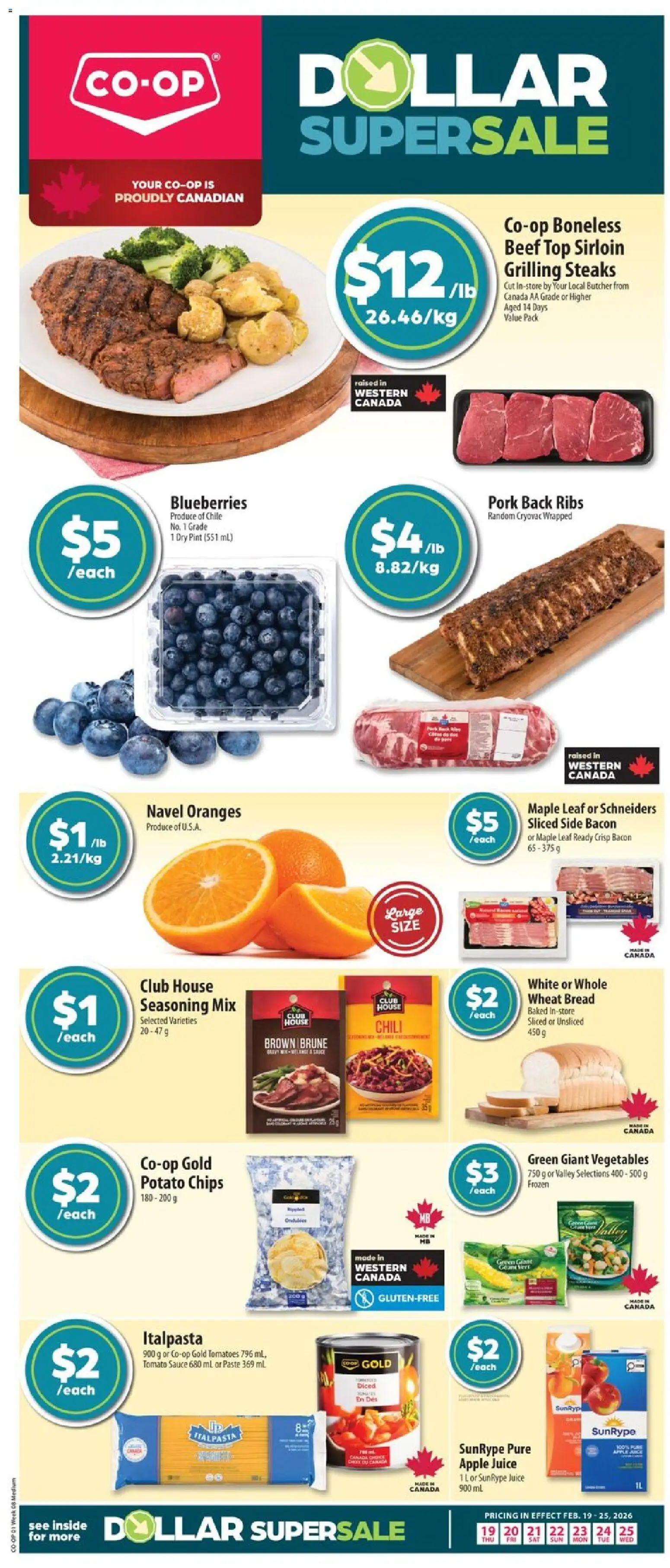 Preview of leaflet Weekly flyer / circulaire from shop Co-op Food is valid from Feb 19, 2026