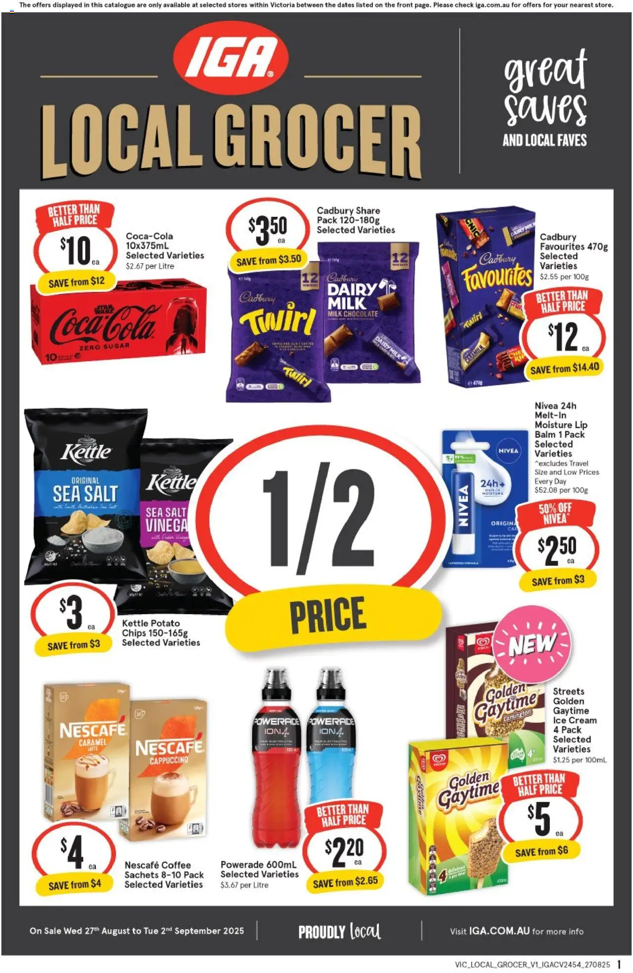 IGA catalogue valid from 27/08/2025 - page 1