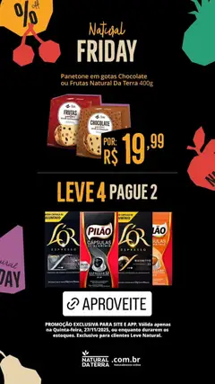 Pré-Visualização do folheto "Black Friday" da loja Natural da Terra válido a partir de 27/11/2025