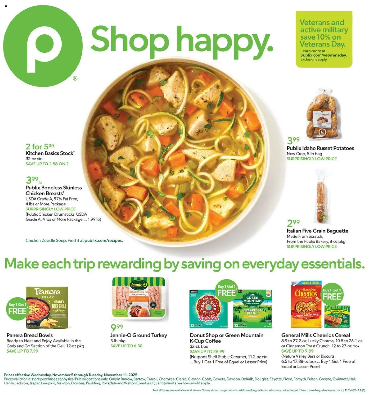 Ad Preview of Publix Weekly Ad from 11/05/2025