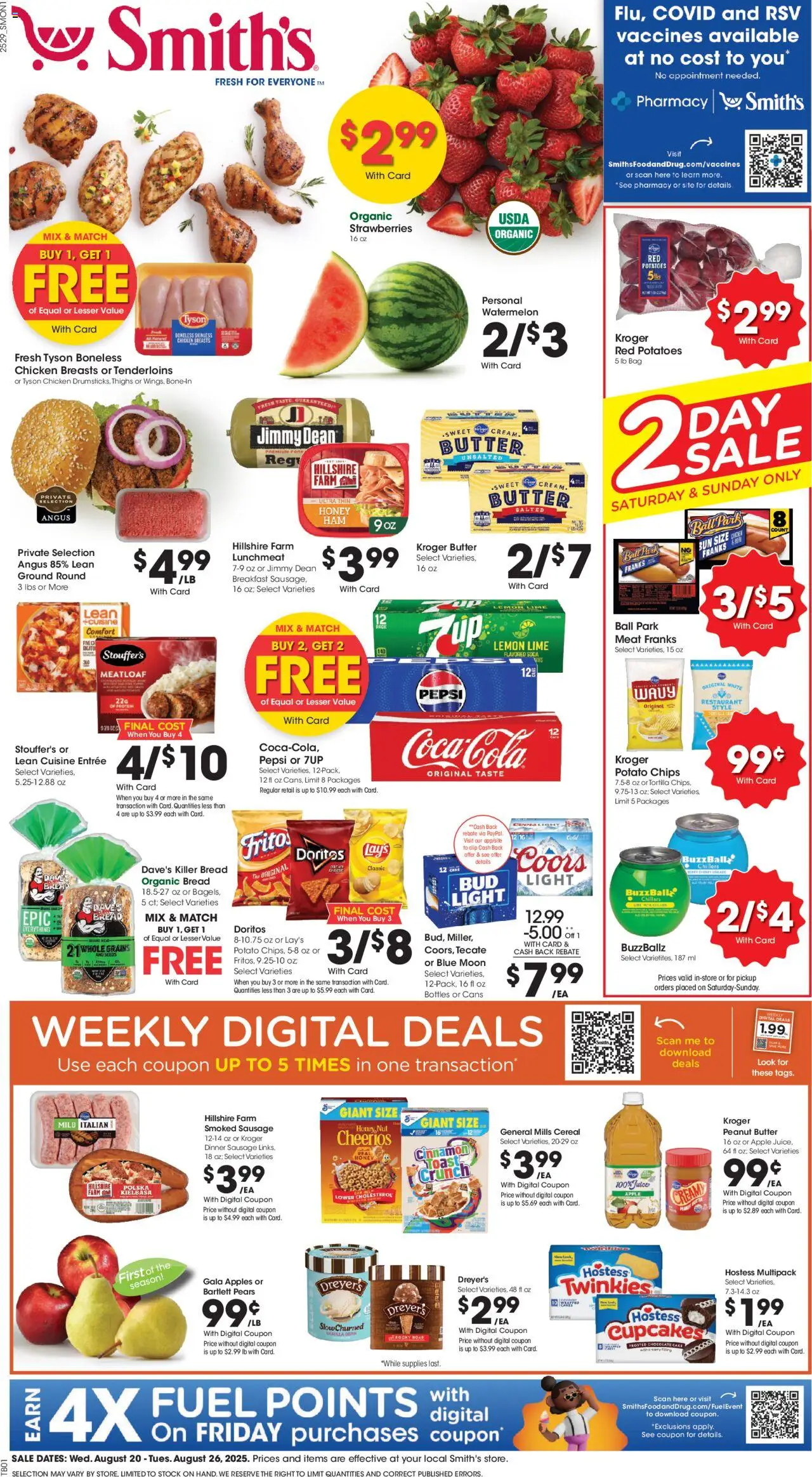 Smith's Weekly Ad from 08/20/2025 - Flyer - Page number 1