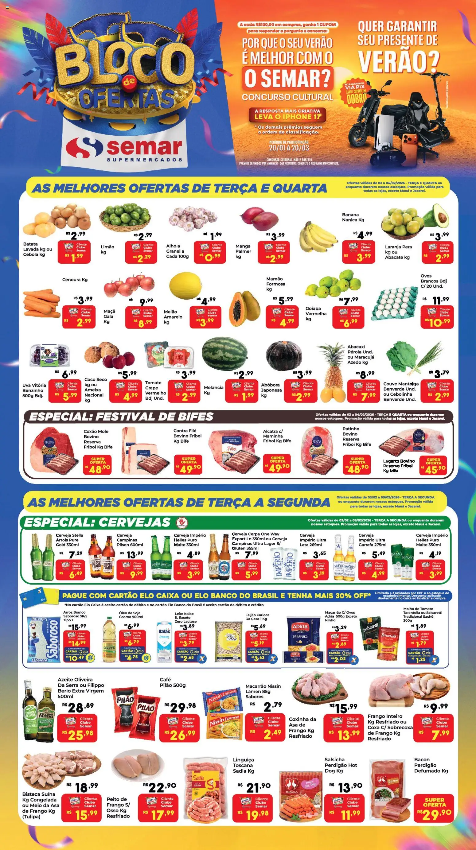 Pré-Visualização do folheto "Ofertas da semana" da loja Semar Supermercado válido a partir de 03/02/2026