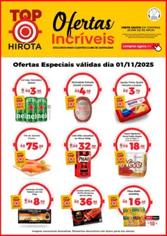 Pré-Visualização do folheto "Ofertas Top " da loja Hirota Food válido a partir de 01/11/2025