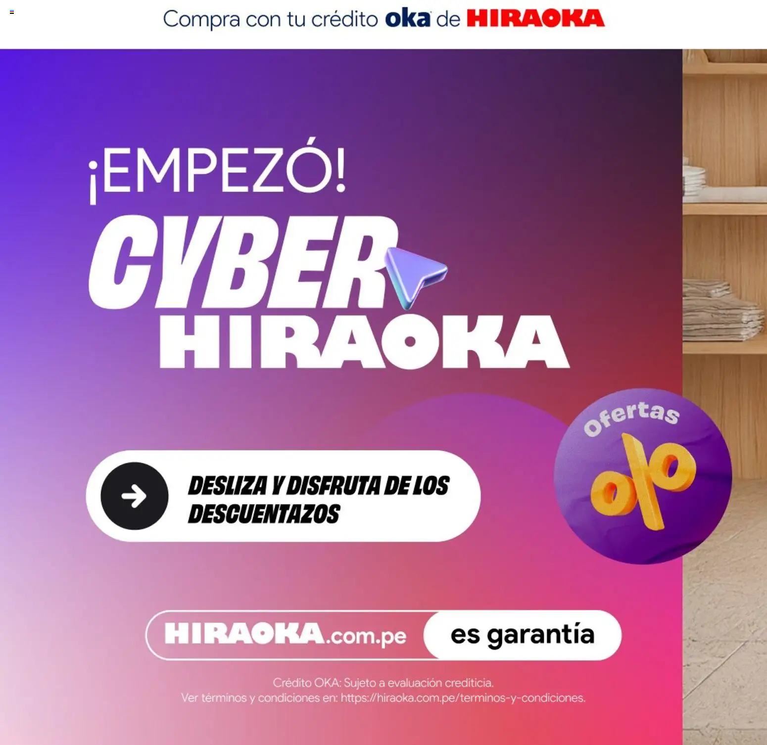 Vista previa de Hiraoka - Cyber Hiraoka de la tienda Hiraoka válido desde 23/03/2026