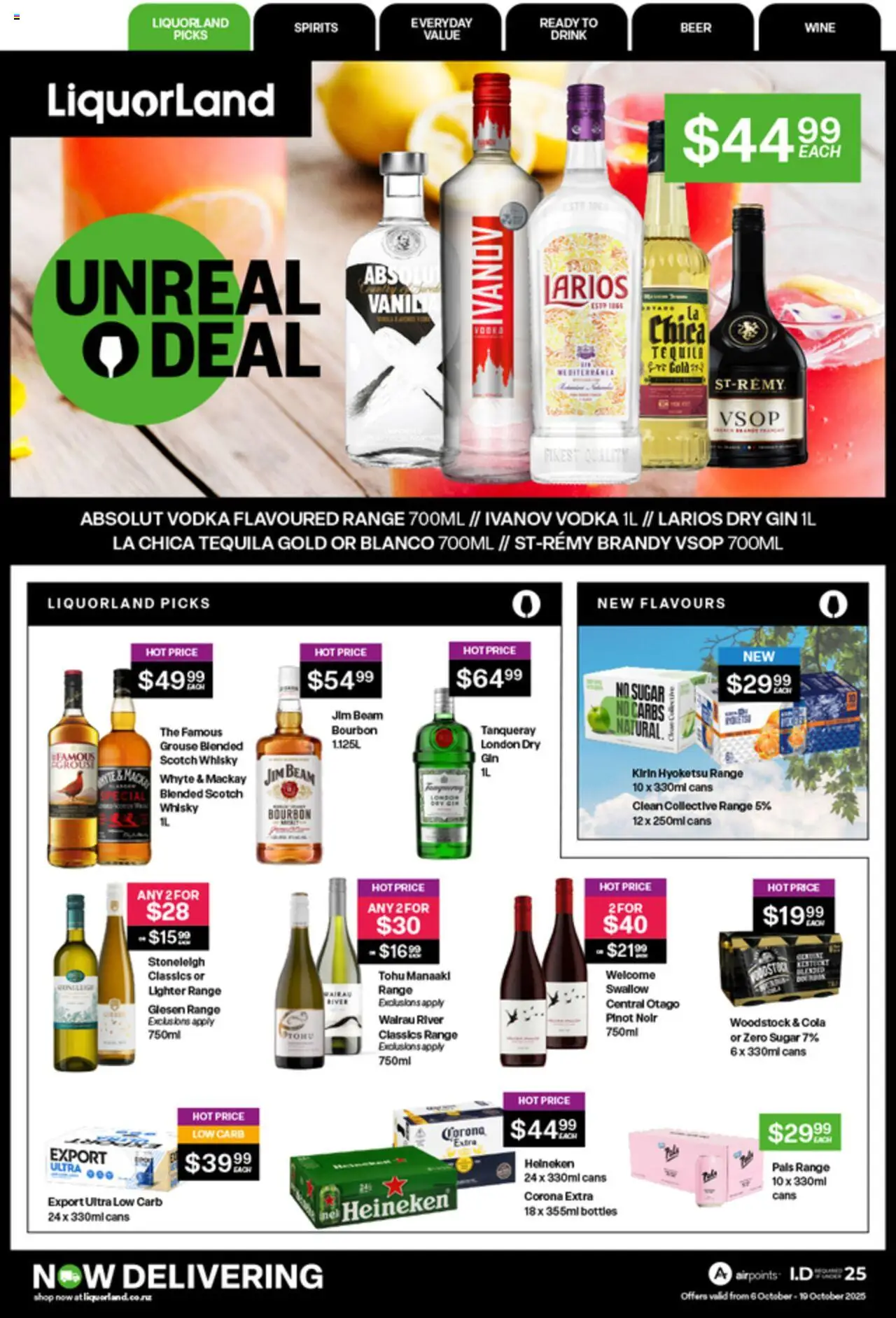 Catalogue Liquorland catalogue valid from 6 Oct 2025 - page 1