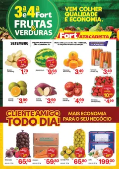 Pré-Visualização do folheto "Ofertas Frutas, Verduras" da loja Fort Atacadista válido a partir de 16/09/2025