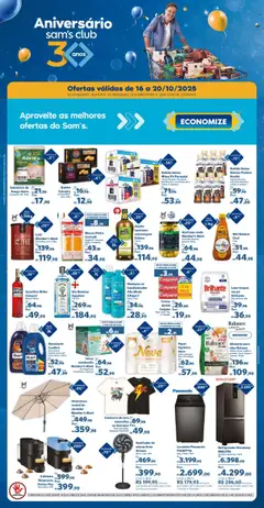 Pré-Visualização do folheto "Ofertas da semana" da loja Sam's Club válido a partir de 16/10/2025