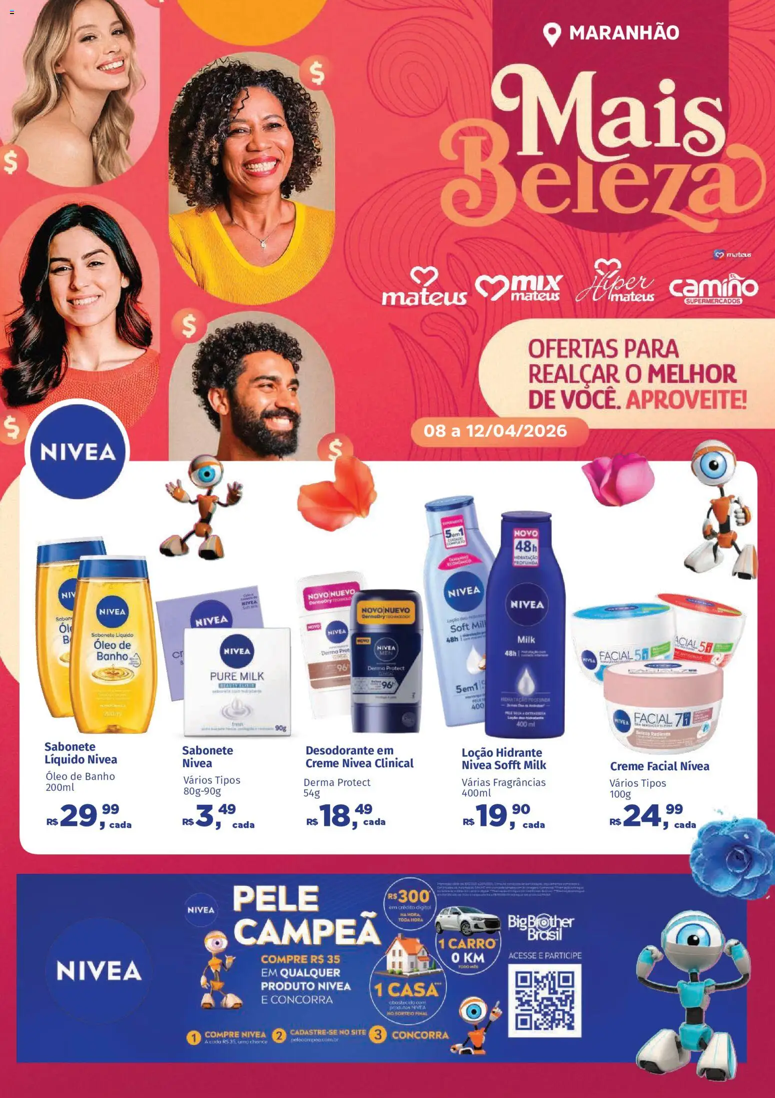 Pré-Visualização do folheto "Mateus ofertas Mais Beleza" da loja Mateus válido a partir de 08/04/2026
