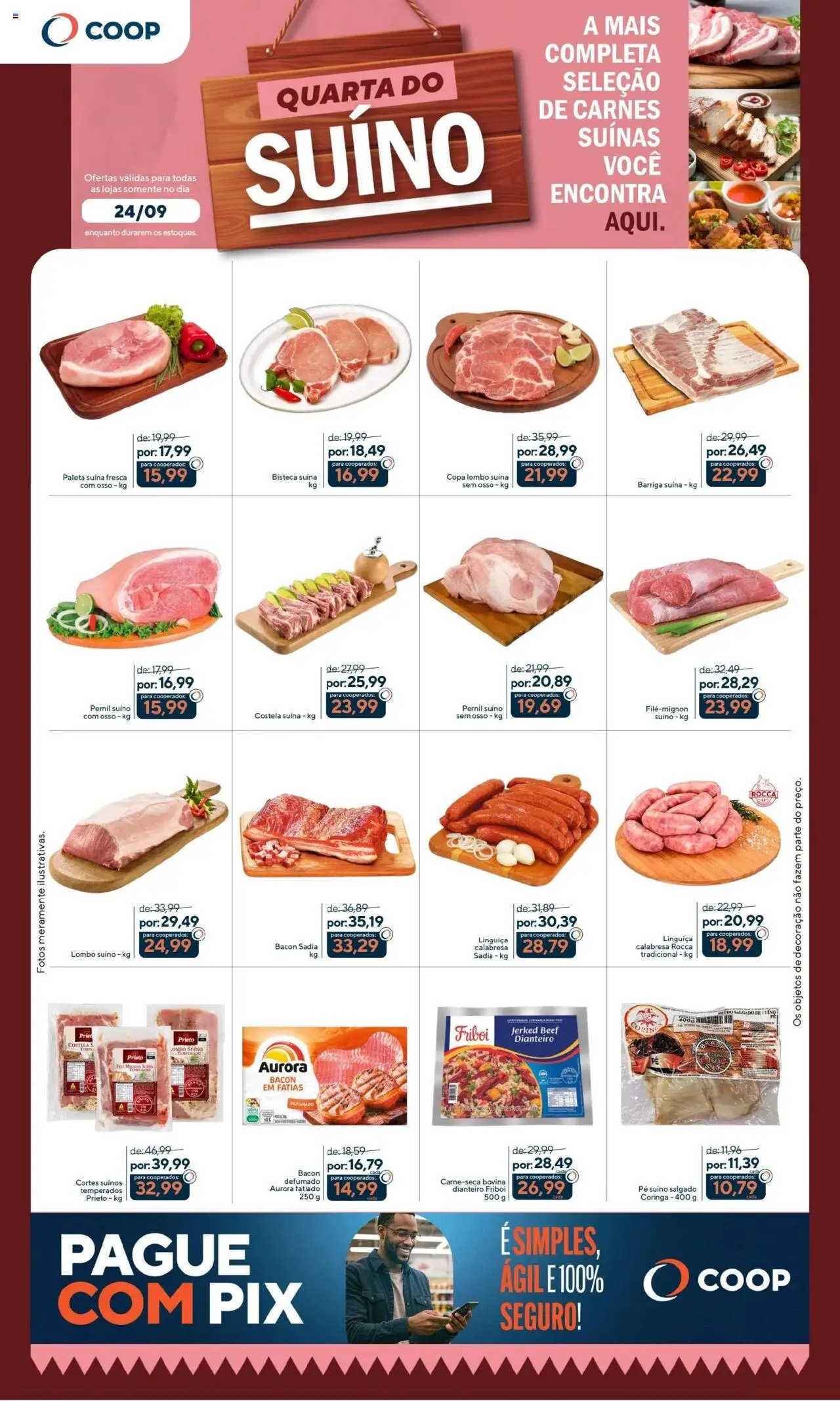 Coop folheto "Ofertas Quarta do Suíno" válido a partir de 24/09/2025 - número de página 1