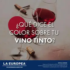 Vista previa las ofertas de la tienda La Europea - Catálogo Vino Tinto desde el 28/07/2025 