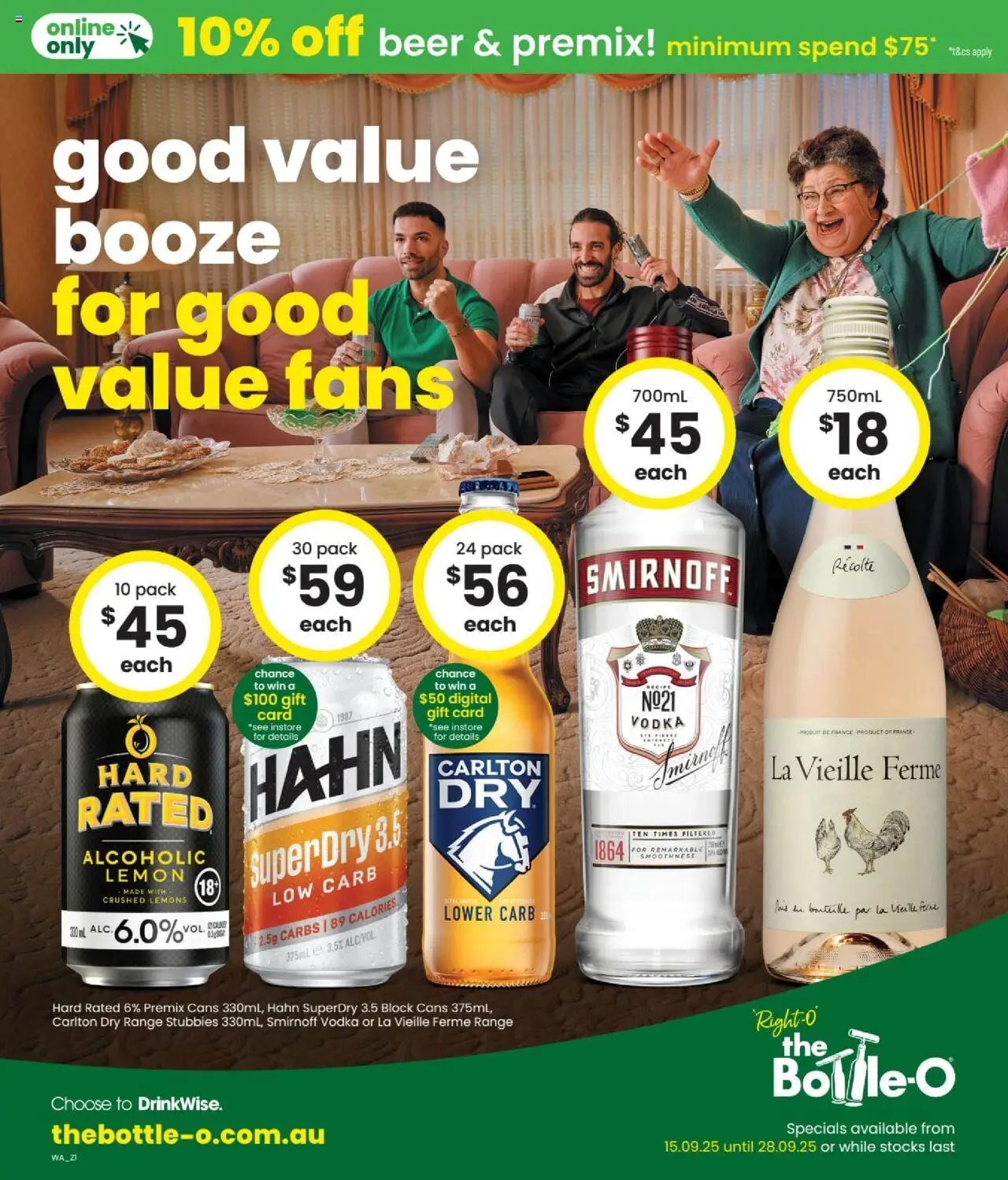 The Bottle-O catalogue valid from 15/09/2025 - page 1