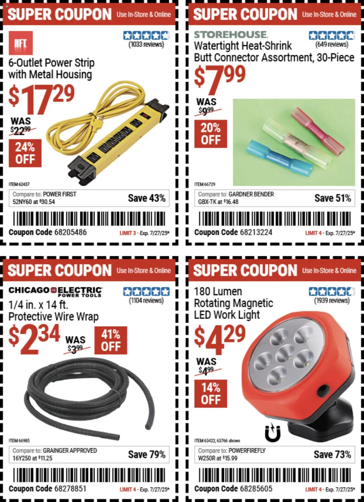 Harbor Freight Weekly Ad from 07/14/2025 - Flyer - Page number 1