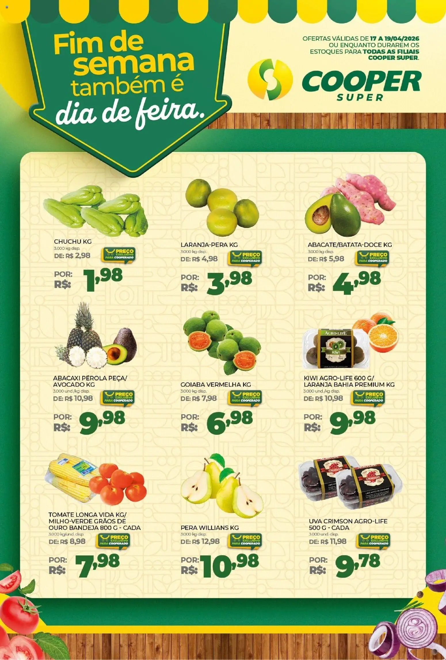 Pré-Visualização do folheto "Cooper ofertas Fim de semana da Feira SUPER" da loja Cooper válido a partir de 17/04/2026