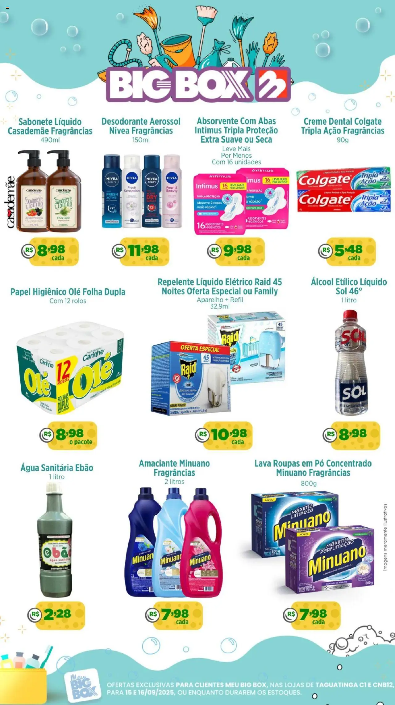 Big Box folheto "Ofertas Higiene e Limpeza" válido a partir de 15/09/2025 - número de página 1