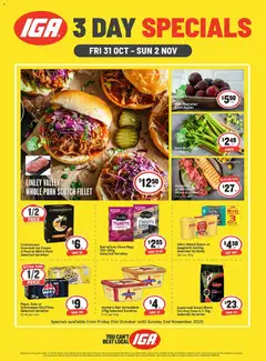 Preview of catalogue Weekend Specials WA from shop IGA valid 29/10/2025