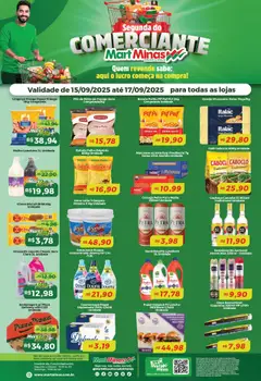 Pré-Visualização do folheto "Ofertas do Comerciante" da loja Mart Minas válido a partir de 15/09/2025