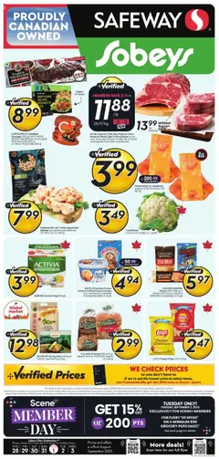 Un aperçu du dépliant Weekly Flyer - AB du magasin Sobeys est valide à partir 28 août 2025