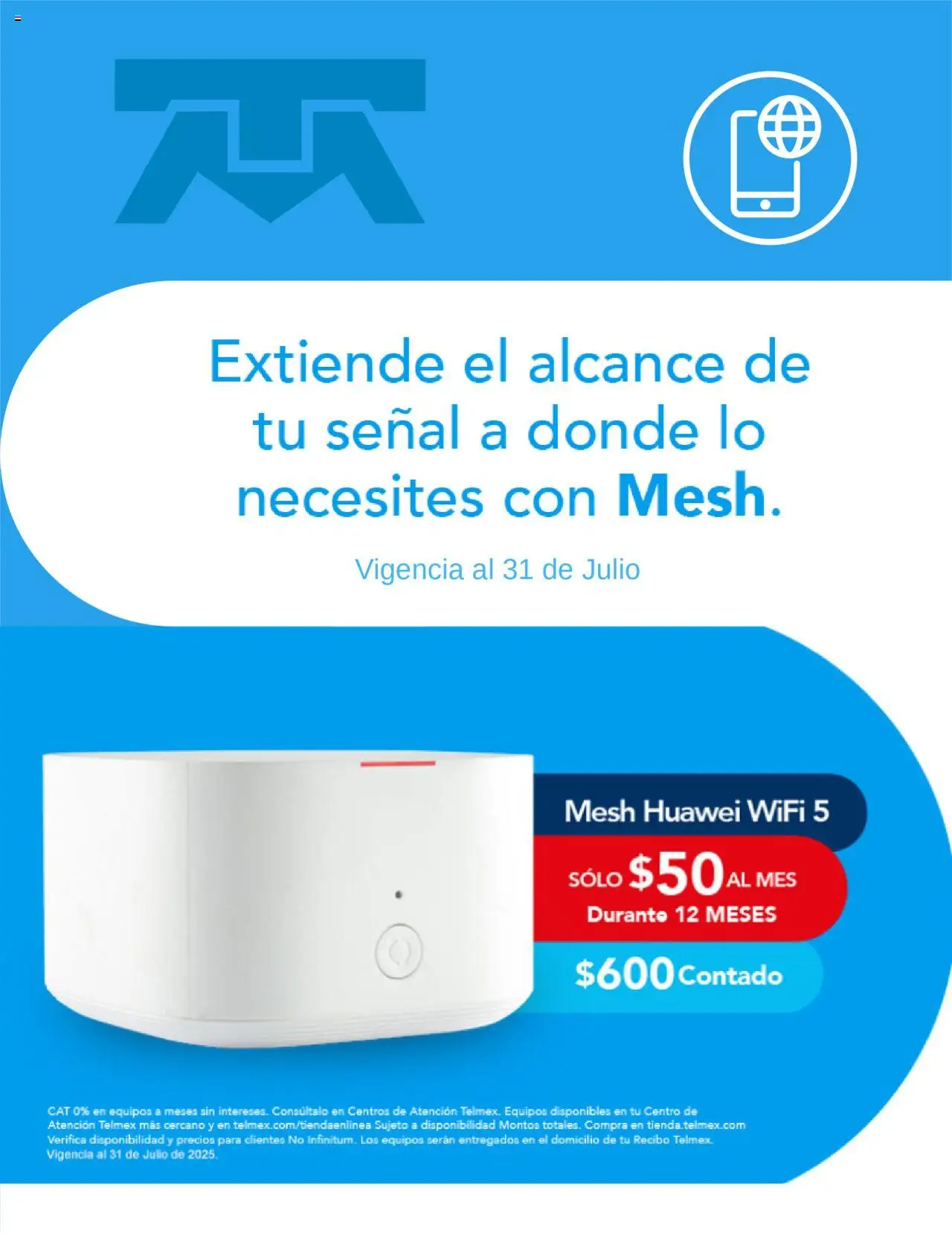 Catálogo Telmex y sus promociones válidas desde el 17/07/2025 - Número de página 1