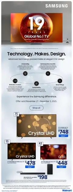 Preview of leaflet Weekly Flyer from shop Walmart is valid from Nov 27, 2025 | Page: 26