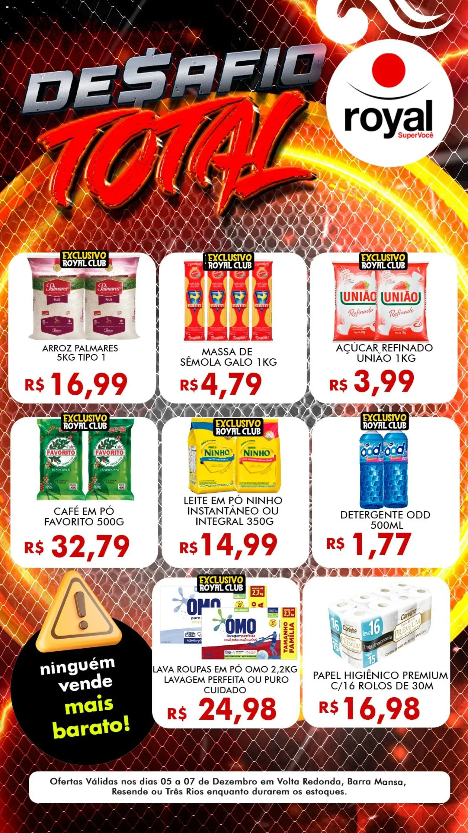 Pré-Visualização do folheto "Ofertas da semana" da loja Royal Supermercados válido a partir de 05/12/2025