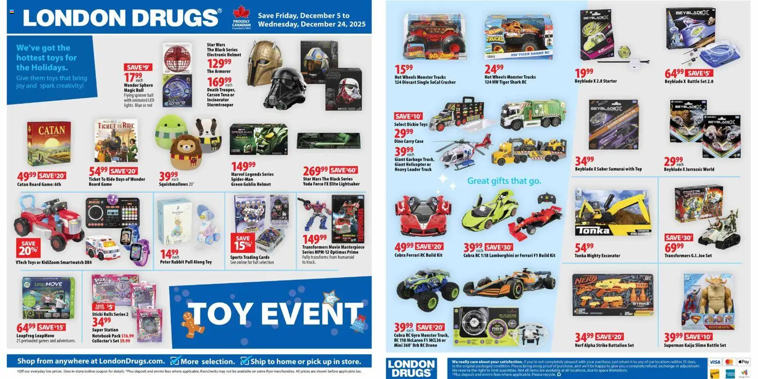 Preview of leaflet Toy Insert from shop London Drugs is valid from Dec 05, 2025