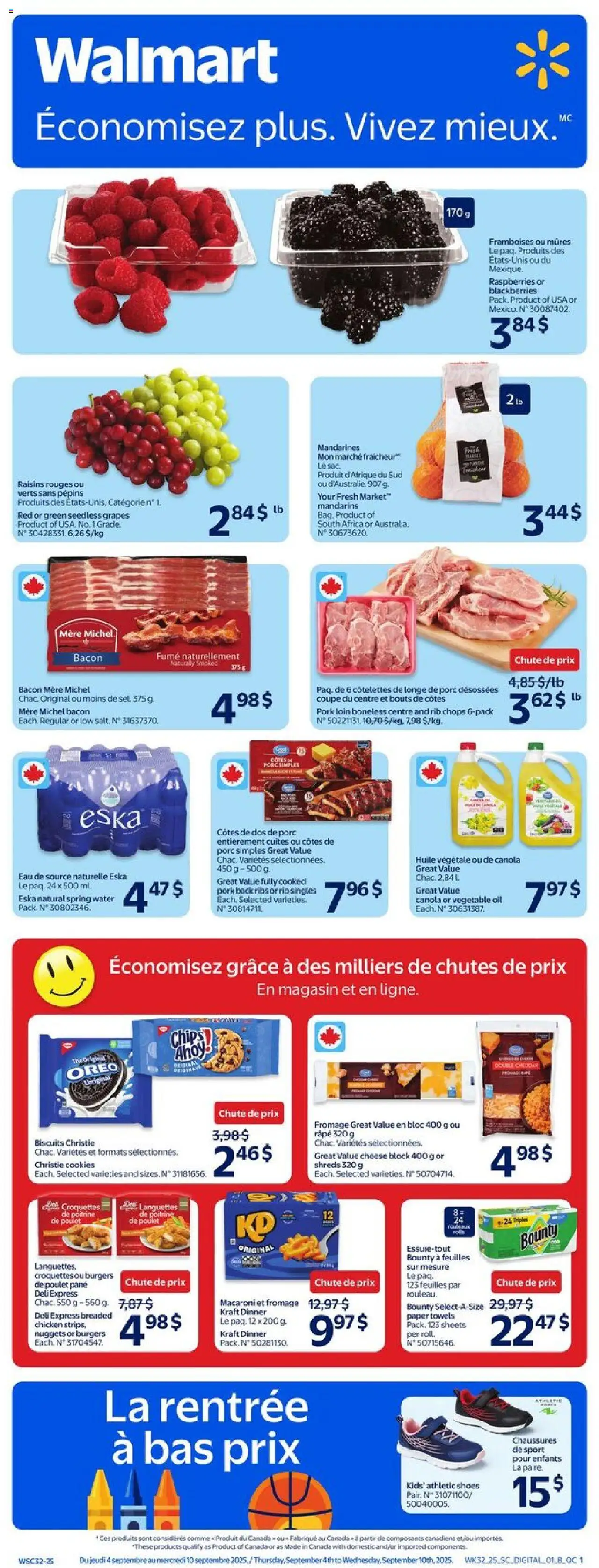 Walmart flyer valid from Sep 04, 2025 - page number 1