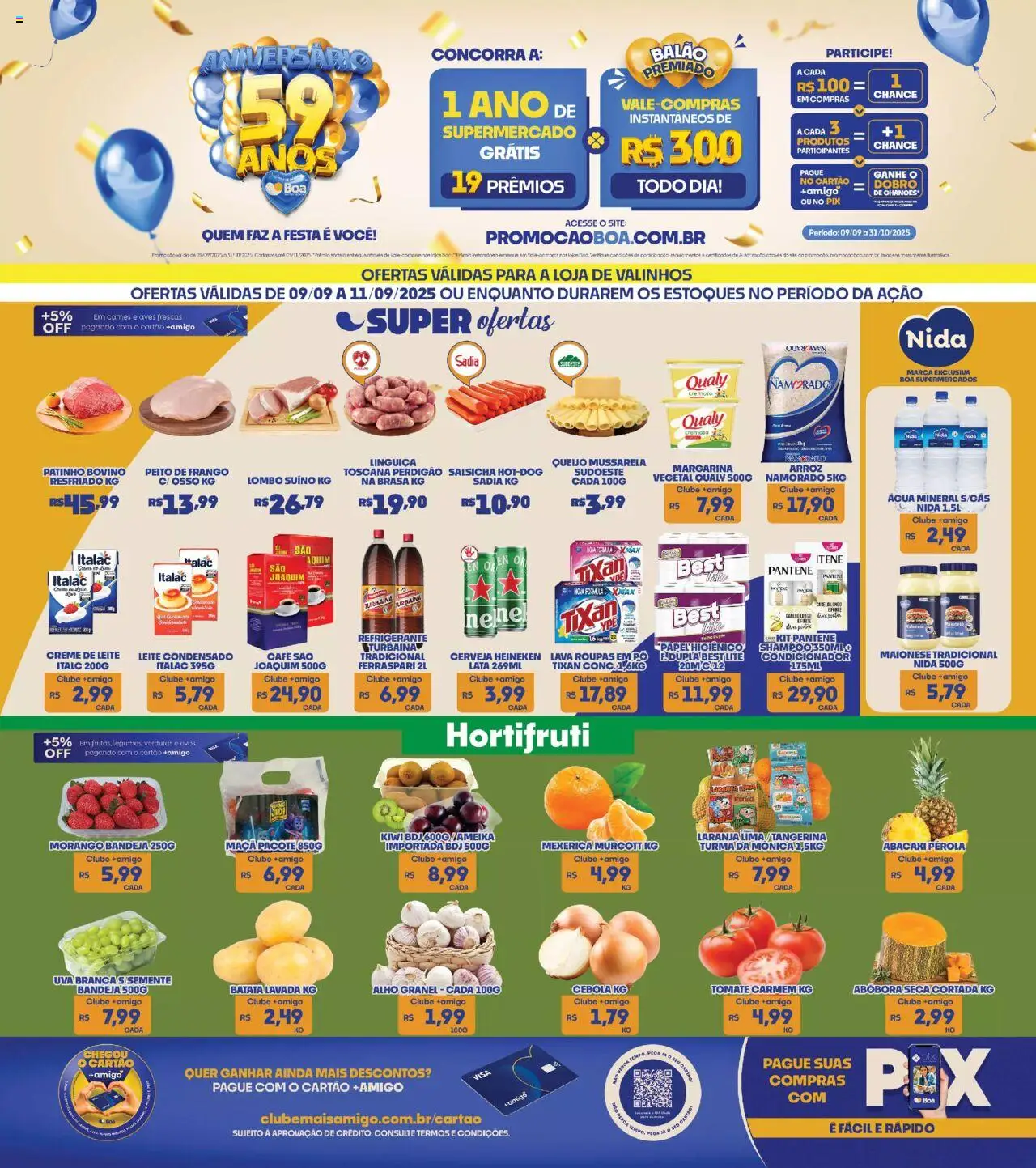 Boa Supermercados folheto "Ofertas da semana" válido a partir de 09/09/2025 - número de página 1