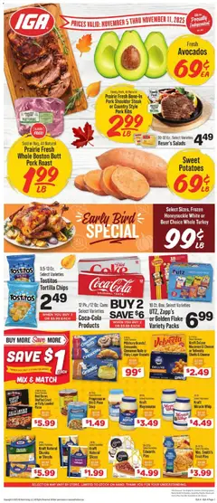 Ad Preview of IGA Weekly Ad from 11/05/2025 | Page: 1