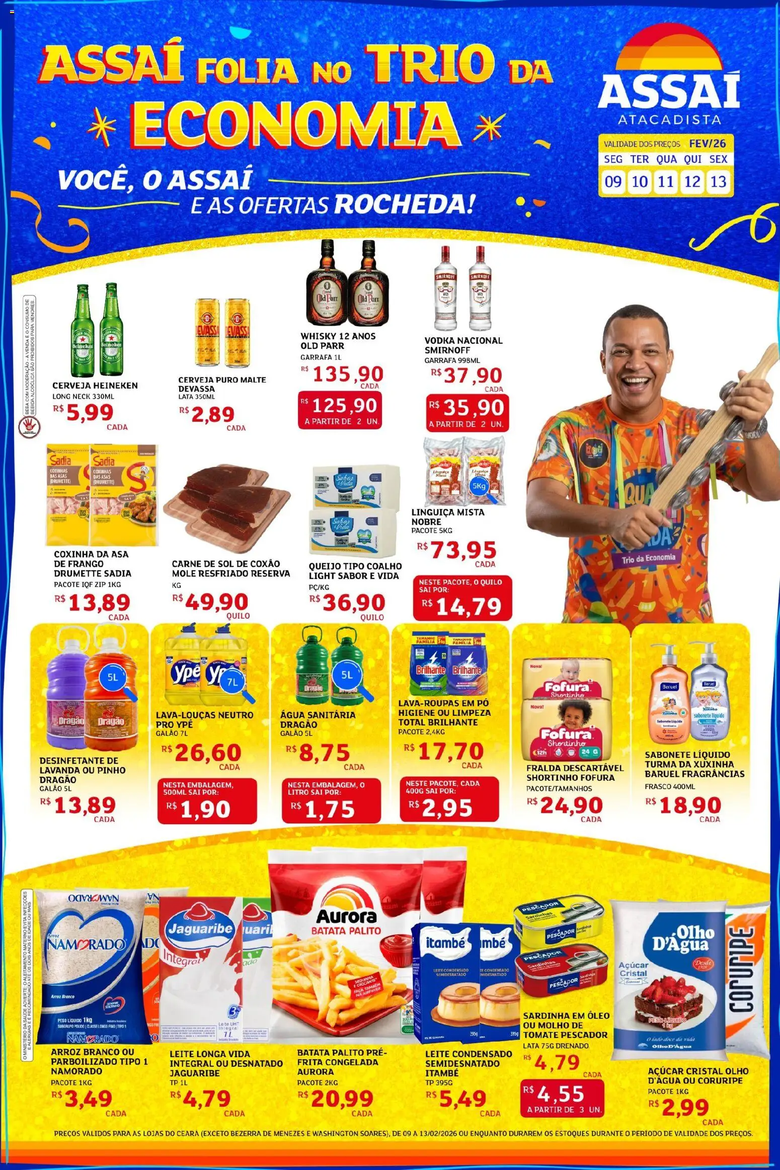 Pré-Visualização do folheto "Encarte - CE" da loja Assaí Atacadista válido a partir de 09/02/2026