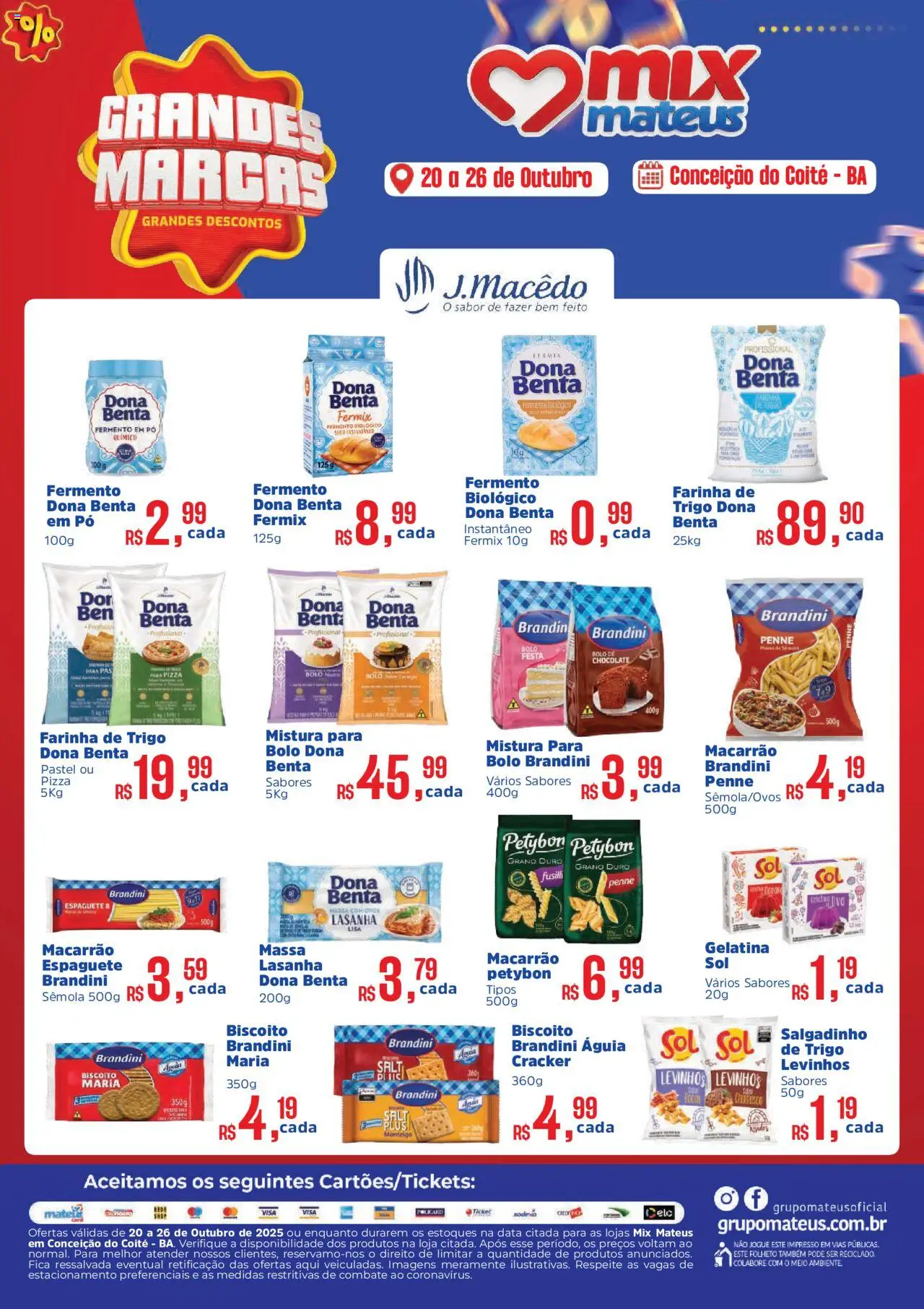 Mateus folheto "Ofertas Grandes Marcas" válido a partir de 20/10/2025 - número de página 1